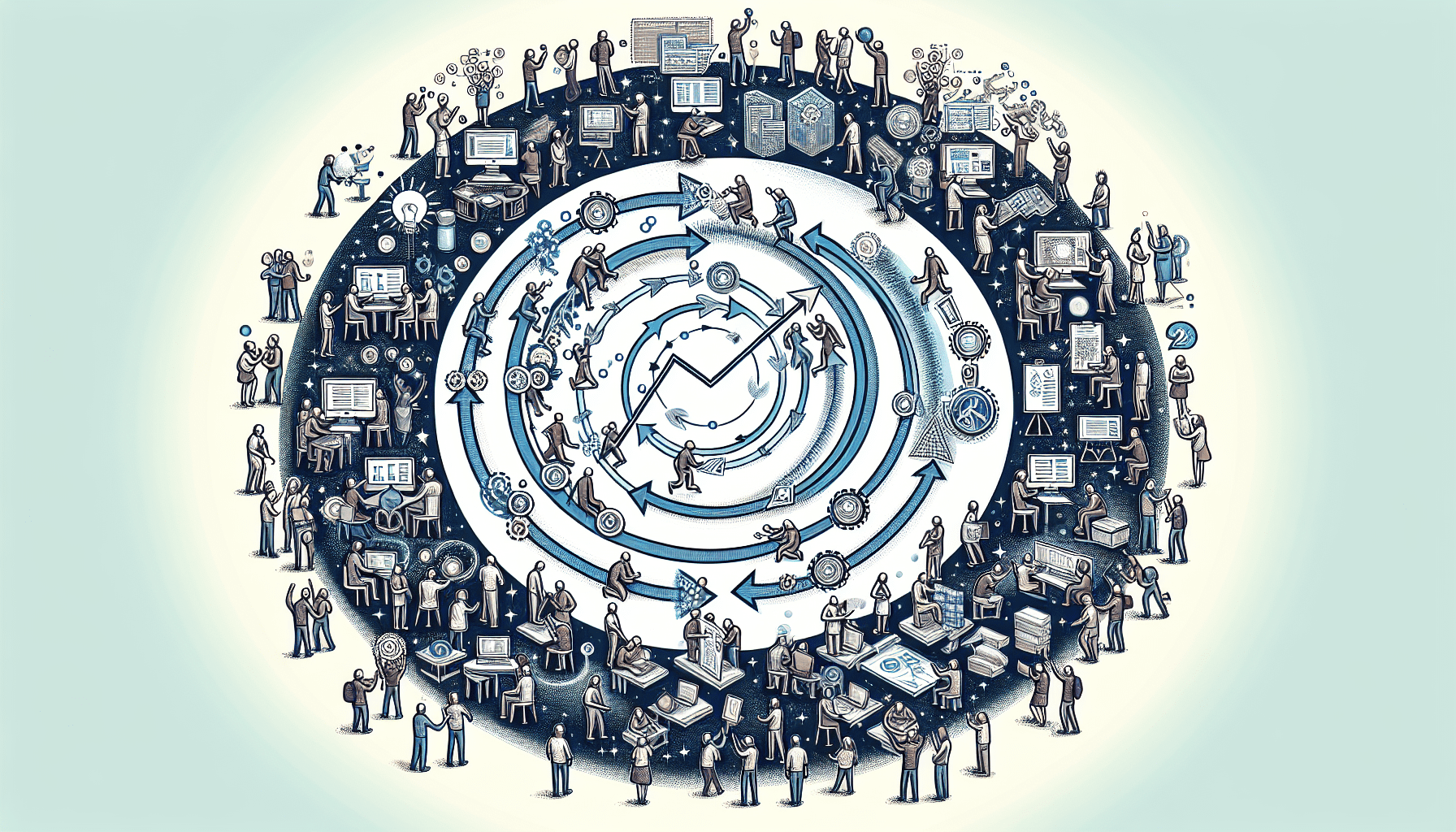 Illustration of effective software development lifecycle guided by Agile methodology