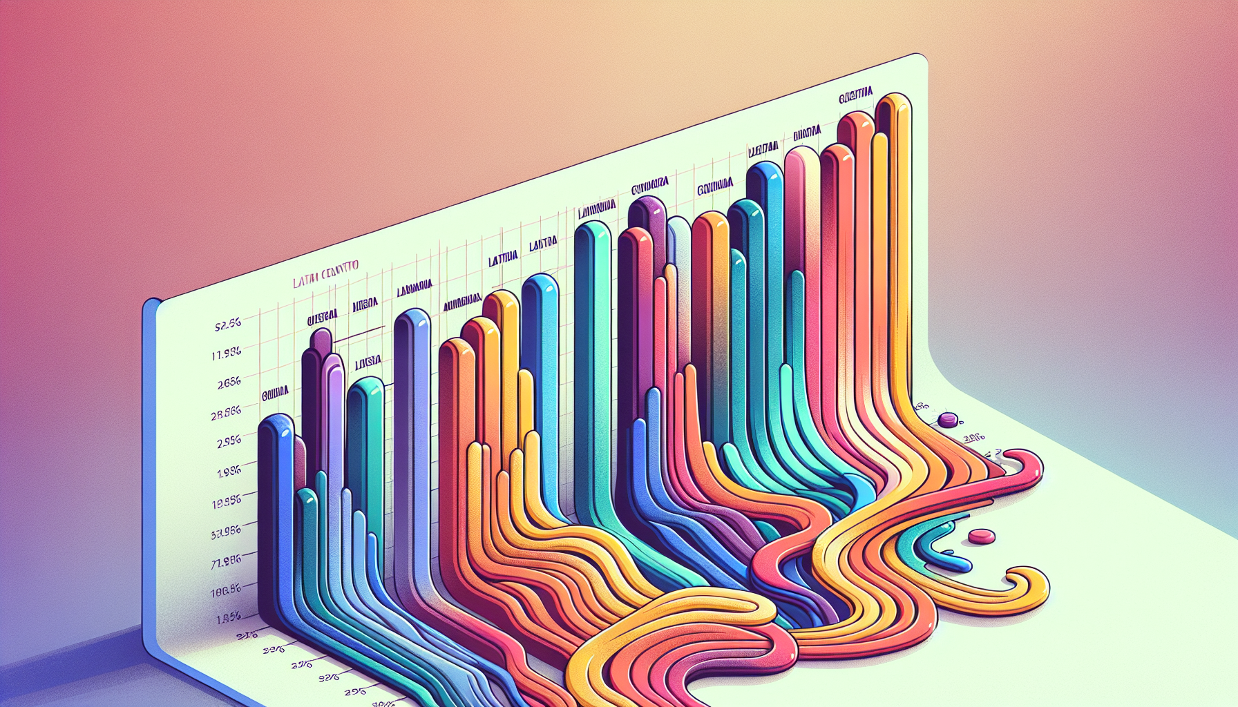 An illustration comparing the cost of software development in LATAM countries.