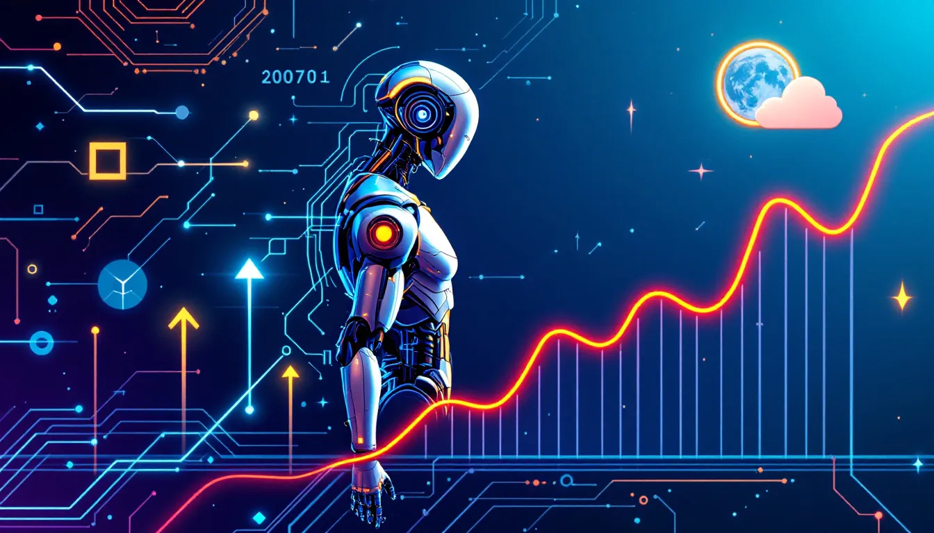 An infographic illustrating productivity improvements through AI integration.